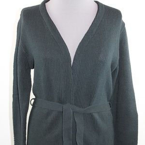 SML Sport Cardigan Sweater M Navy Blue Cotton NEW